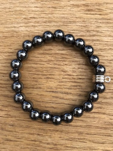 Hematite crystal bracelet with - crystal,