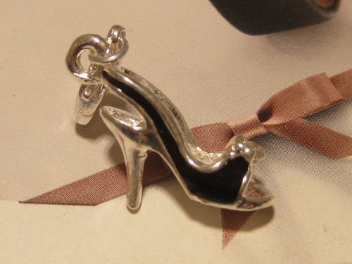 Lobster clip silver black - clip, &
