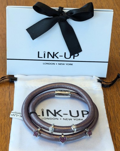 Leather purple row cord - leather,