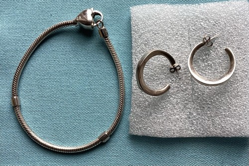Sterling silver mix charm - sterling,